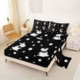 thumbnail image 2 of Erosebridal Cartoon Bunny Rabbit Full Size Sheets,Modern Geometric Circle Bed Sheets For Kids,Happy Easter Theme 4pcs, 2 of 6