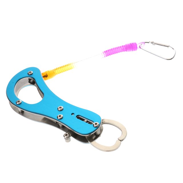 Herramienta de aparejos de agarre de gatillo de agarre de labios de pesca de agua salada portátil de acero inoxidable portátil - 2 colores Baoblaze Grip de pescar