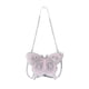 thumbnail image 2 of Bolso bandolera mini con correa de cadena, bolso con forma original, bolso de hombro único, bolso novedoso, bolso de noche para mujer, plegable y portátil, con estructura metálica, ideal, 2 of 8