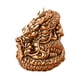 thumbnail image 5 of Mini escultura de dragón chino Gloria de latón 1,7 x 1,3 pulgadas, 5 of 9