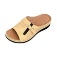 thumbnail image 3 of Willtoo Wide Width Orthopedic Sandals for Women Bohemia Sandals Flatform Open Toe Sandal Lightweight for All-Day Walking Comfort, 3 of 4