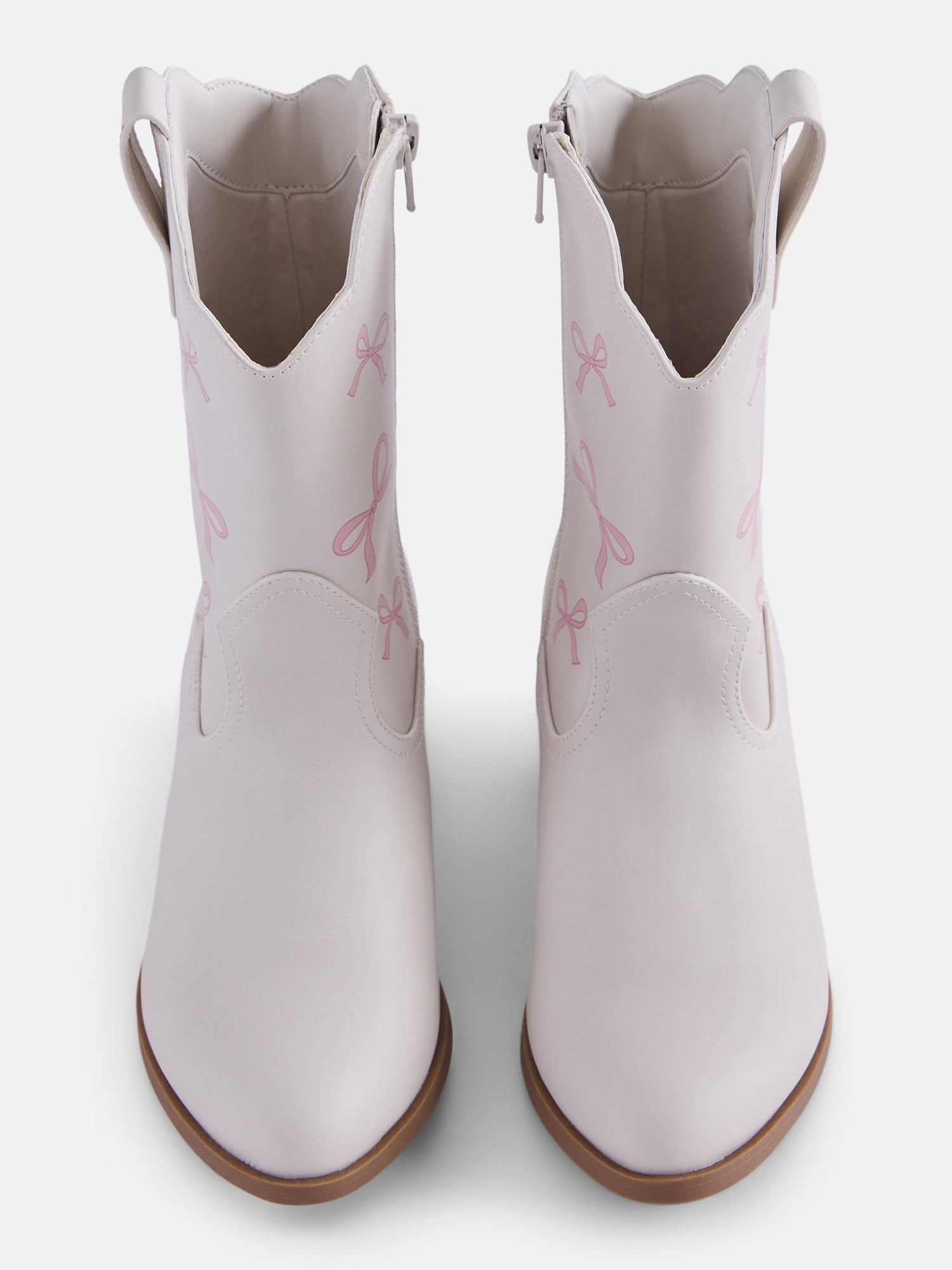 Wonder Nation Toddler, Little & Big Girls Bow Western Boots