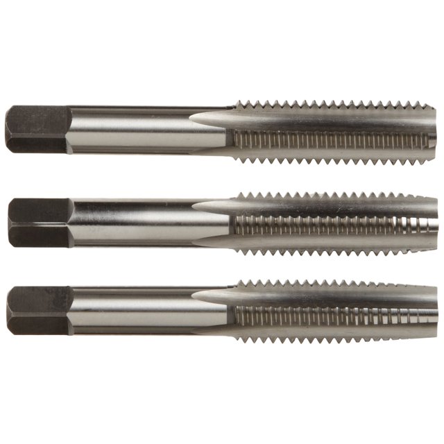 Alfa Tools HSMTS171014 4mm by 0.7mm High-Speed Steel Tap Set (Taper/Plug/Bottom) Made In USA,
