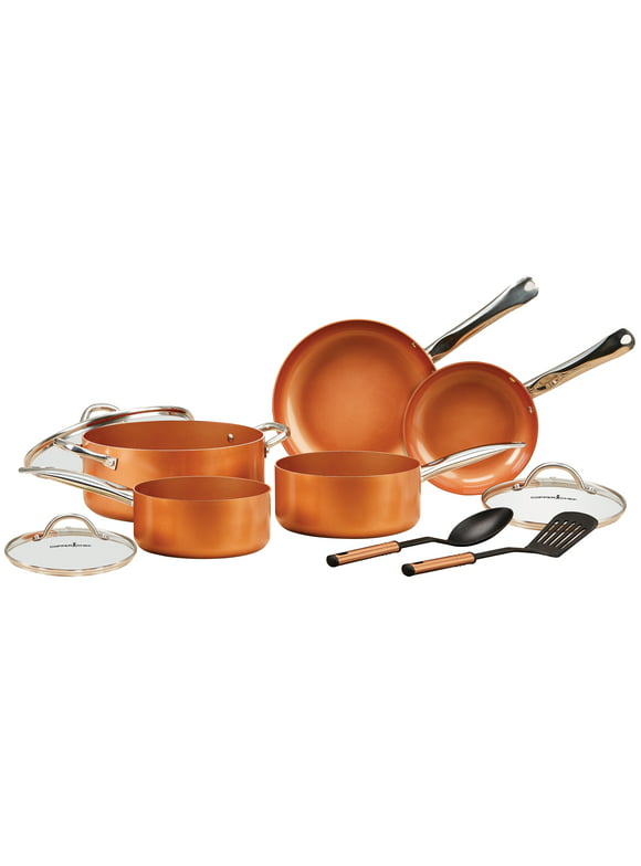 Copper Chef 10 Piece Nonstick Pan Set, with CeramiTech