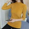 thumbnail image 5 of Turtleneck Sweater Women Fashion 2021 New Stretch Tops Women Candy Color Knitted Pullovers Long Sleeve Bottoming Knitted Sweater, 5 of 6