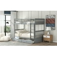 thumbnail image 3 of Harper & Bright Designs Twin-Over-Twin Bunk Bed with Ladders and Two Storage Drawers, 3 of 9