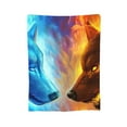 thumbnail image 1 of Super Soft Anti-Pilling Flannel Bed Blankets, Blue Lines Cozy Fluffy Warm All Seasons Throw Blanket for Sofa Bedding, 50"x40", 1 of 8