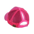 thumbnail image 2 of CC Pony Tail Outlet Mesh Adjustable Hat, Hot Pink, 2 of 3