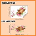 thumbnail image 3 of Watercolor Pink Flower Chandelier Wall Decals, Removable Self-Adhesive Decorative Stickers For Living Room, Bedroom, Entryway,Home Interior Wall Decor, Party Background, 3 of 7