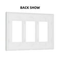 thumbnail image 2 of Green Gold Marble Switch Cover Decorative Wall Plate 3-Gang Screwless Standard Size, 2 of 5