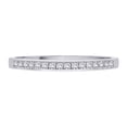 thumbnail image 2 of 10K White Gold, Diamond Bridal Wedding Band (1/6 cttw), 2 of 5