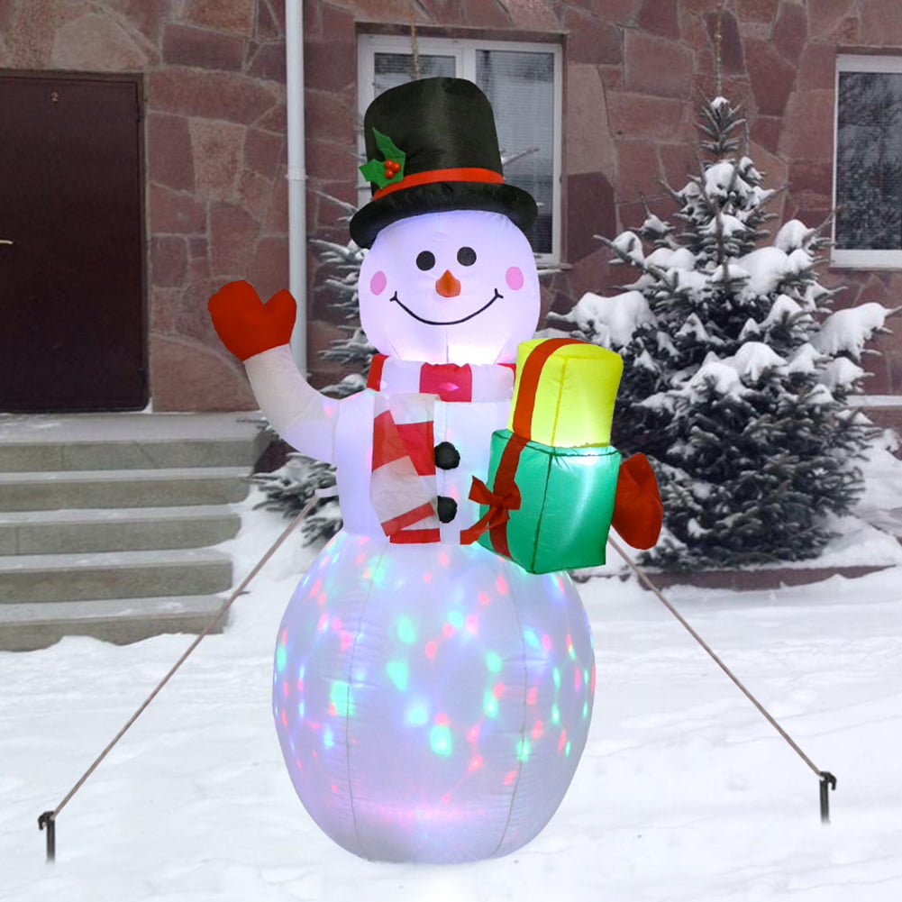 Aofa 1.5m Christmas Inflatables Snowman, Inflatable Snowman Stacked ...