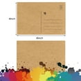 thumbnail image 3 of Pinovk Blank Postcards for Mailing, 100 Kraft 4x6, Mailable Postcards Set Make Your Own Printable Postcards 300gsm/14pt Postcard Paper Cardstock, for Art, DIY, 3 of 5