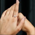 thumbnail image 6 of Rosec Jewels Baguette Shape Aquamarine Promise Ring with Diamond for Women - AAA Grade, 14K Rose Gold, US 3.00, 6 of 8