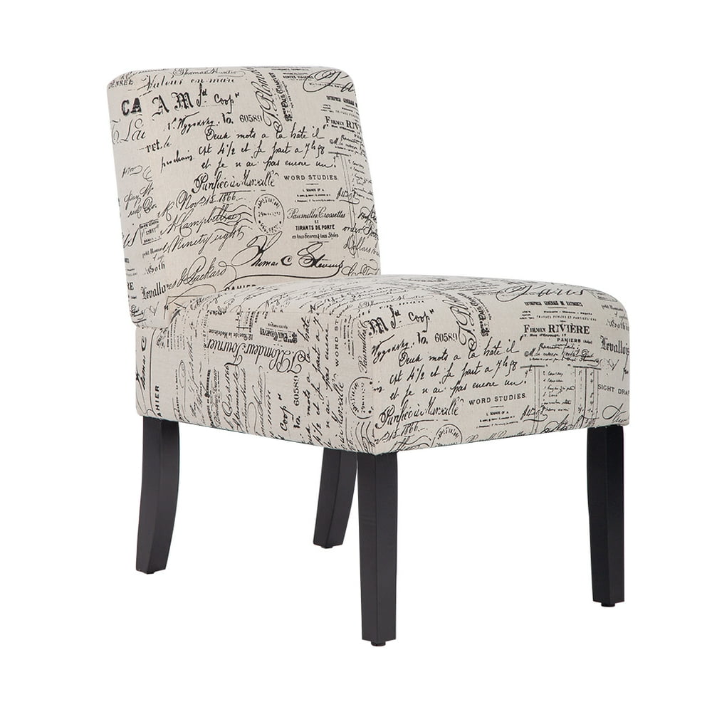 Armless Contemporary Sofa Accent Chair, Upholstered Club Side Fabric