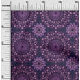 thumbnail image 2 of oneOone Polyester Spandex Blue Fabric Mandala Sewing Material Print Fabric By The Yard 56 Inch Wide, 2 of 4