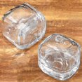 thumbnail image 3 of GXFCCYXT 2Pcs Small Refillable Clear Glass Oil Lamp Unscented Candles for Fine Dining | Restaurants or Home Cotton Wick and Holder Included, 3 of 8