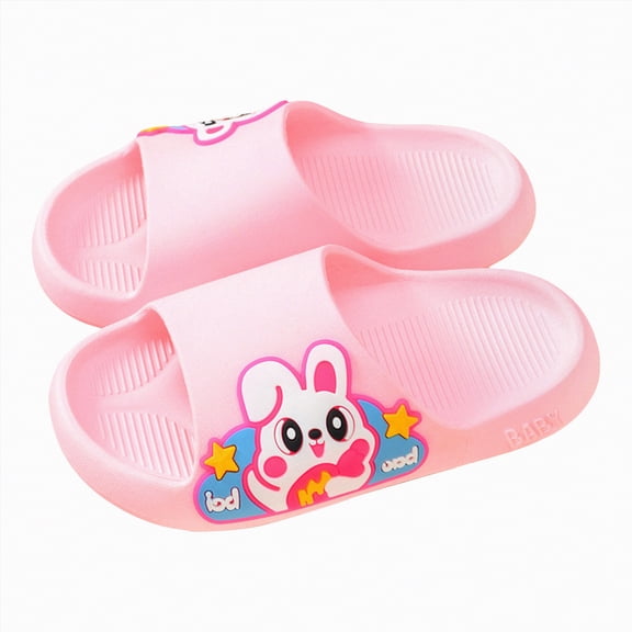 NIEWTR Kids Slide Sandals Boys Girls Water Shoes Cute Slippers for Beach Pool (Toddler/Little Kid)(Red,2.5-3 Years)