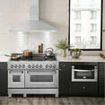 thumbnail image 5 of ZLINE 48" Designer Series Fingerprint Resistant Stainless Steel Convertible Vent Wall Mount Range Hood (8KBS-48), 5 of 5