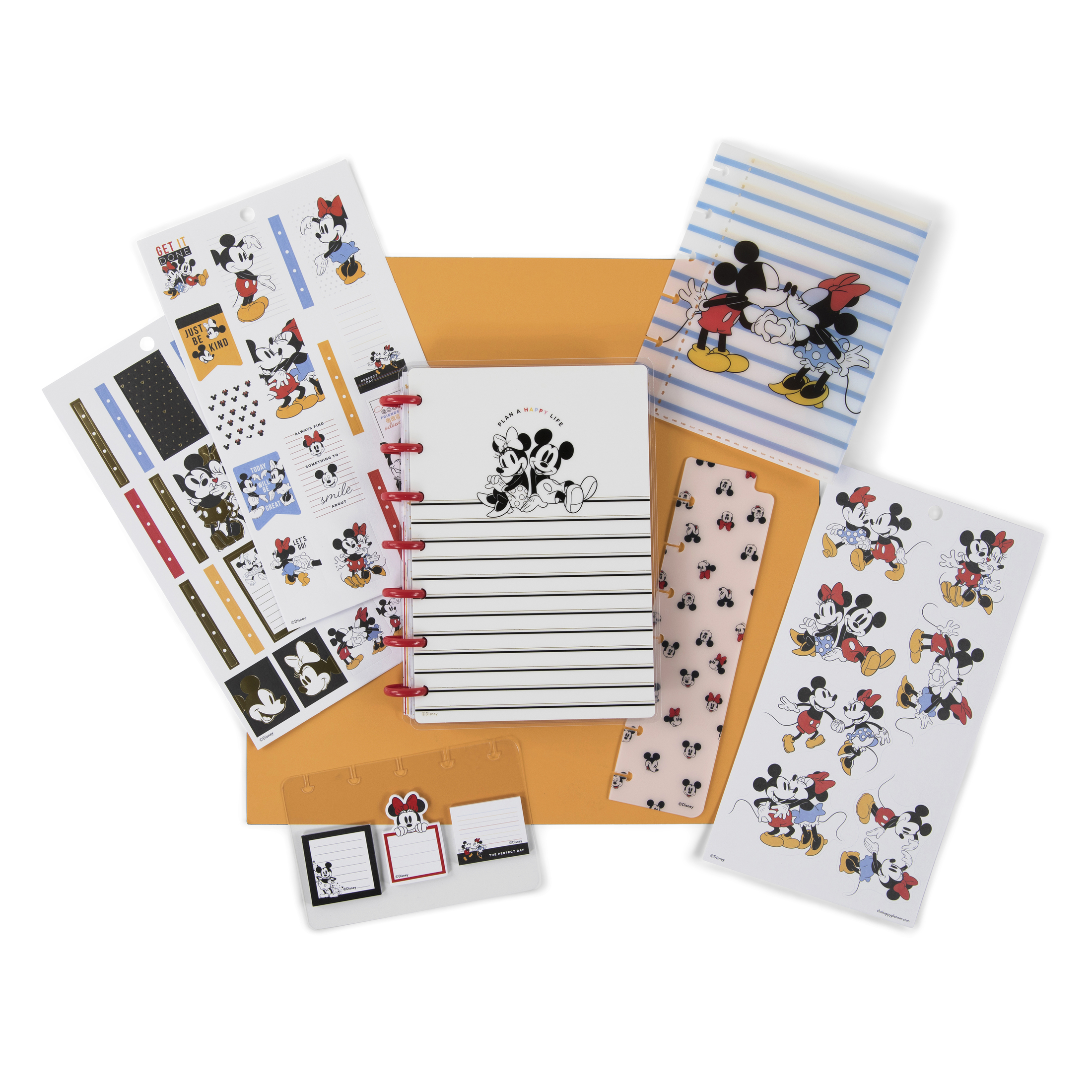 The Happy Planner, Disney, Mickey Mouse & Minnie Mouse Mini Planner Box Kit, 2022, 10" x 1.25" x 8" - image 3 of 11