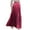 Hot Pink, variant on Yucgh Women's Pleated Solid Color Maxi Skirt with Large Swing, A-line Floor Length Skirt, Casual Flowy Skirt with Elastic Waist,Gold,S