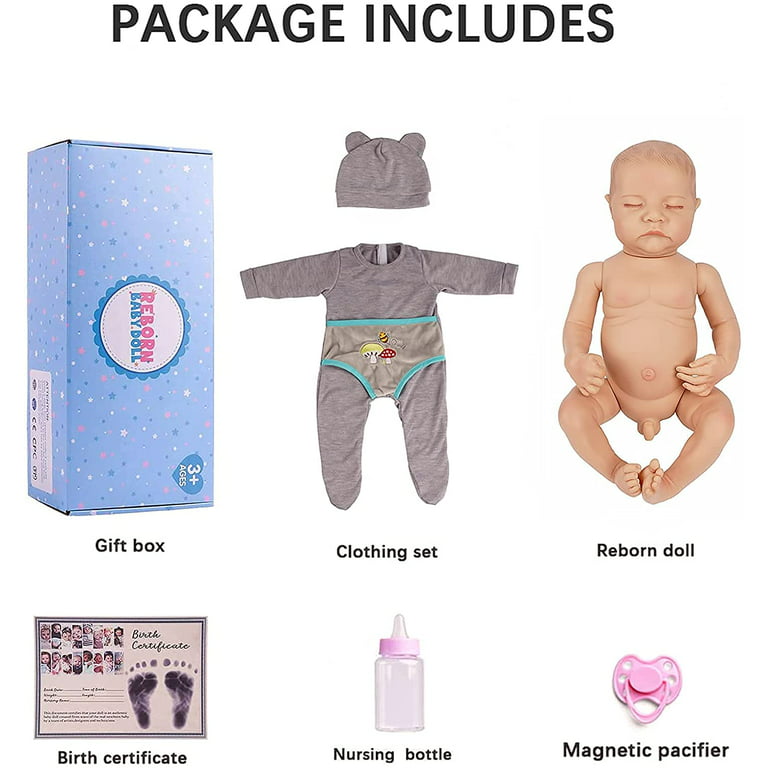 Lifelike Reborn Baby Dolls - 20Inch-Real Baby Feeling Realistic-Newborn  Baby Dolls Adorable Smiling Real Life Baby Dolls with Gift Box for Kids Age  3+