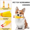 thumbnail image 2 of Juguete con sonido para mascotas, pollo chillón, masticable, duradero y divertido, con ventilación de goma, juguete de entretenimiento para perros y gatos., 2 of 6