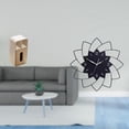 thumbnail image 2 of Caja de pañuelos rectangular multiusos con funda y reloj colgante con forma de flor para oficina, dormitorio, cafetería, decoración de pared, soporte, 2 of 8