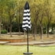 thumbnail image 4 of Sombrilla de patio Sunnyglade, 9 pies y 8 varillas, negro y blanco, 4 of 5