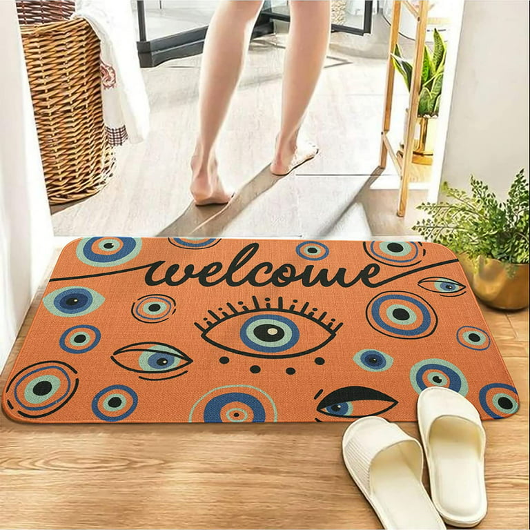  YZCZ Funny Welcome Non Slip Rubber Doormat Indoor Home