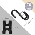 thumbnail image 3 of Cateissary Colgador de ropa Conector Gancho Armario Organizador Juego de clips en cascada 70 piezas Type2 NO2, 3 of 6