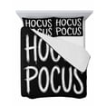 thumbnail image 7 of Quilts Twin Size Bedding Set, Halloween Lightweight Quilted Comforter, Fall Modern Funny Letters Hocus Pocus Black Soft Reversible Bedspread Coverlet with Pillow Covers for All Season, 68" x 86", 7 of 7