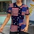 thumbnail image 5 of IROINNID Patriotic Shirts for Women Round Neck T-Shirt America Independence Day Blouse Tops Short Sleeve Tops, 5 of 6