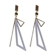 thumbnail image 1 of Sonducket Pendientes triangulares con forma geométrica para mujeres y niñas, joyería, colgante de gota, chapado en aleación, pendientes colgantes, lazo Ropa, zapatos y accesorios Miscelánea gris Sonducket PS9252-03, 1 of 5
