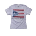 thumbnail image 1 of Puerto Rico Baseball Classic - World Vintage Bats Flag Girl's Cotton Youth Grey T-Shirt, 1 of 2