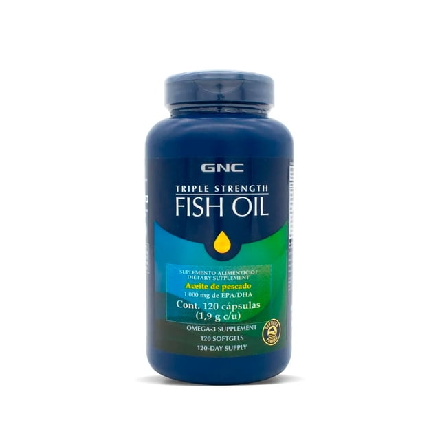 Aceite de Pescado Concentrado C/Omega 3 1000 Mg GNC 120 Cáps Gnc 100107018