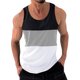 thumbnail image 1 of Hombres Casual Moda Patchwork Suéter Cuello Redondo Tanque Deportivo, 1 of 6