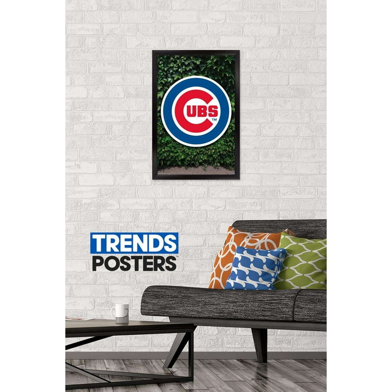 MLB Chicago Cubs - Logo 16 Wall Poster, 14.725 x 22.375, Framed 