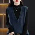 thumbnail image 5 of Women Sweaters Winter Clothes for Women Women's Sweater Vest V Neck Pullover Knitwear Tank Top Trendy Sleeveless Sweater Fall 2024, 5 of 6