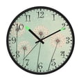 thumbnail image 2 of Voice Activated Clock with Glow Light 12 Inch Large Silent Wall Clock Battery Operated for Home Decor Large Dandelions, 2 of 8