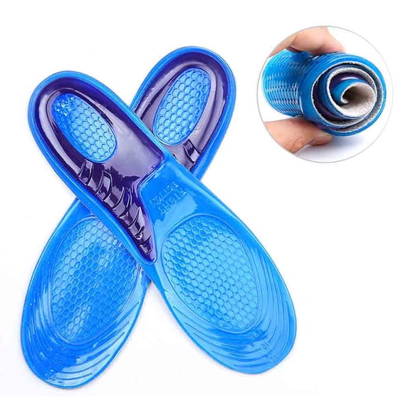 Silicone Non-Slip Gel Soft Sport Shoe Insoles Massaging Insole