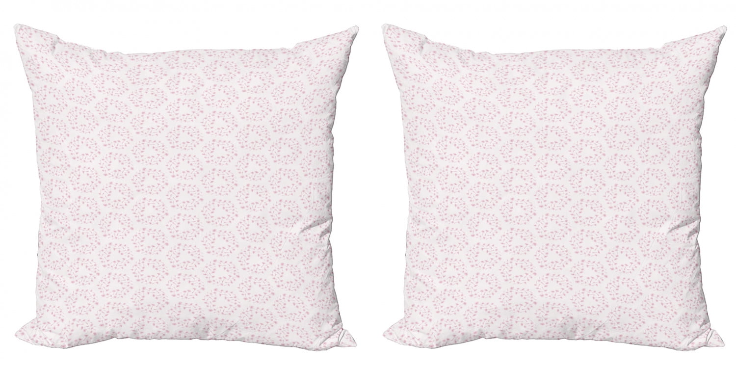 Oblong Cushion Cover Roses 12x20 Pink Rosebuds Flowers Green Floral Rose 20"x12" 