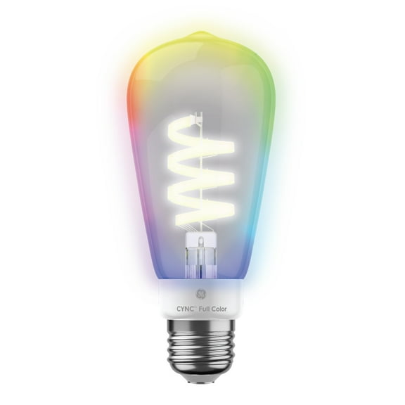 GE Cync Full Color Direct Connect Smart Bulb, 60W Replacement, Bluetooth/Wifi Enabled, Works with Alexa, Google Assistant without Hub (1 pack)