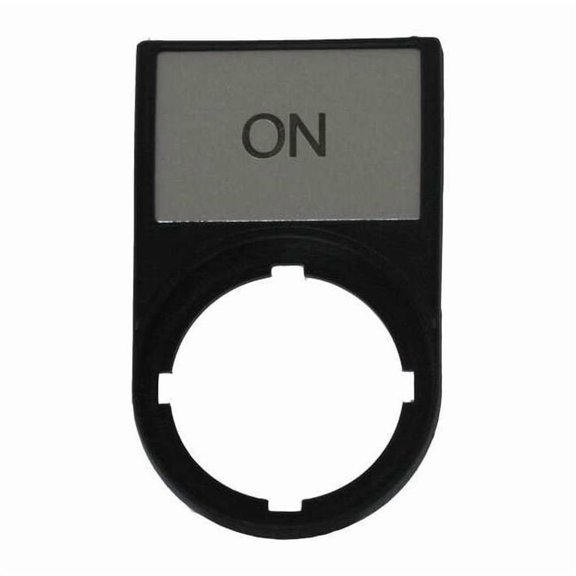 Eaton Legend Plate,Rectangular,Black M22S-ST-GB6