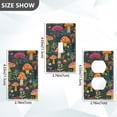 thumbnail image 7 of Yayeee Toggle Light Switch Wall Plate 1-Gang 4.5"x2.7" Home Decorative Outlet Cover, Orange Mushroom, 7 of 7