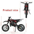 thumbnail image 6 of Seipouy 49CC Kids Dirt Bike, 2-Stroke Gas Power Off Road Dirt Bike for Kids 6+, Featuring Front & Rear Disc Brakes, Shock Absorption Pocket Motorbike, Up to 25 Mph, Max Load 220 lbs, 6 of 9