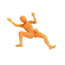 Kokiya 1/64 Scale Climbing People Figures Layout Resin Crafts Micro Landscape DIY Scene D