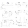 thumbnail image 5 of ALFI Brand AB9508-BN Brushed Nickel Matching Bathroom Accessory Set, 6 Piece, 5 of 5