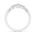 thumbnail image 2 of ANGARA Natural Illusion Set Diamond Crossover Promise Ring in 14K White Gold for Women (Size-3mm| Color-K| Clarity-I3) | April Birthstone, Anniversary, Jewelry Gift for Women | Natural Diamond Ring, 2 of 8
