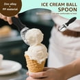 thumbnail image 3 of Fvkrnyz Ice Cream Scoop with Ergonomic Soft Grip Handle Professional Ice Cream Scooper Multifunctional Cookie Scoop, 3 of 11